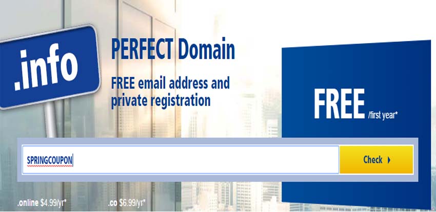Бесплатный домен второго уровня .info на год